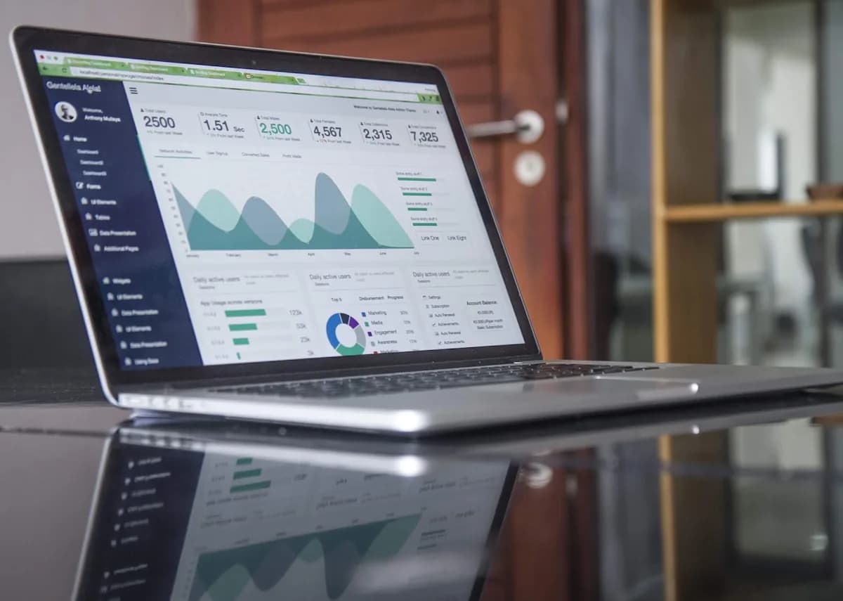 Digital insurance sales tools on laptop